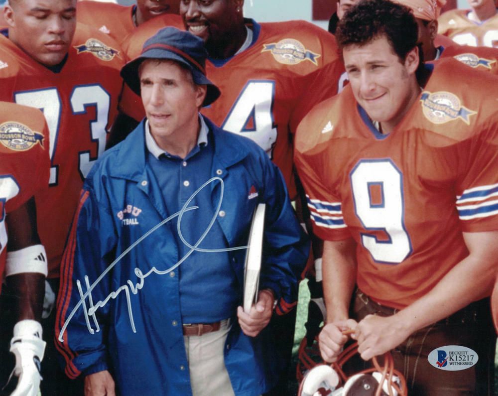 Henry Winkler Autographed Waterboy 8x10 Photo Coach Klein BAS