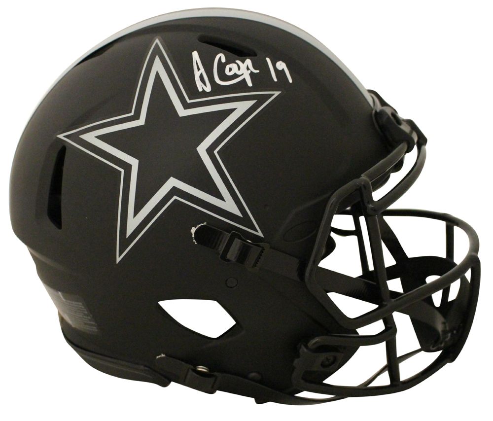 Amari Cooper Autographed Dallas Cowboys Authentic Eclipse Helmet JSA