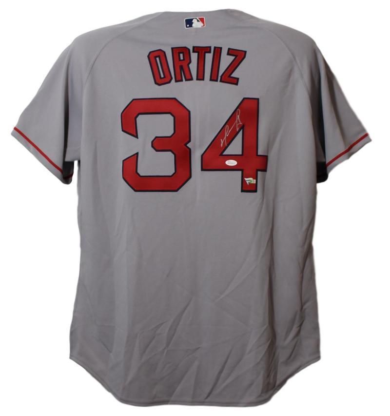 David Ortiz Autographed Boston Red Sox Majestic Size 52 Jersey JSA