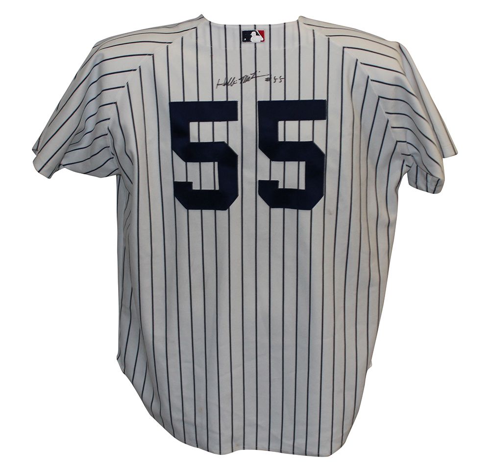 Hideki Matsui Autographed Yankees Authentic Russell White 48 Jersey BAS