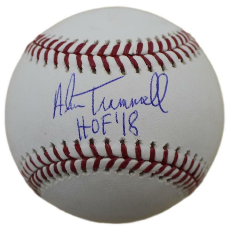 Alan Trammell Autographed Detroit Tigers OML Baseball HOF JSA