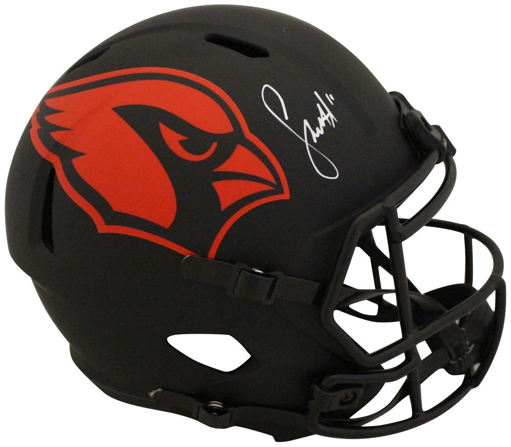 Larry Fitzgerald Autographed Arizona Cardinals F/S Eclipse Helmet BAS