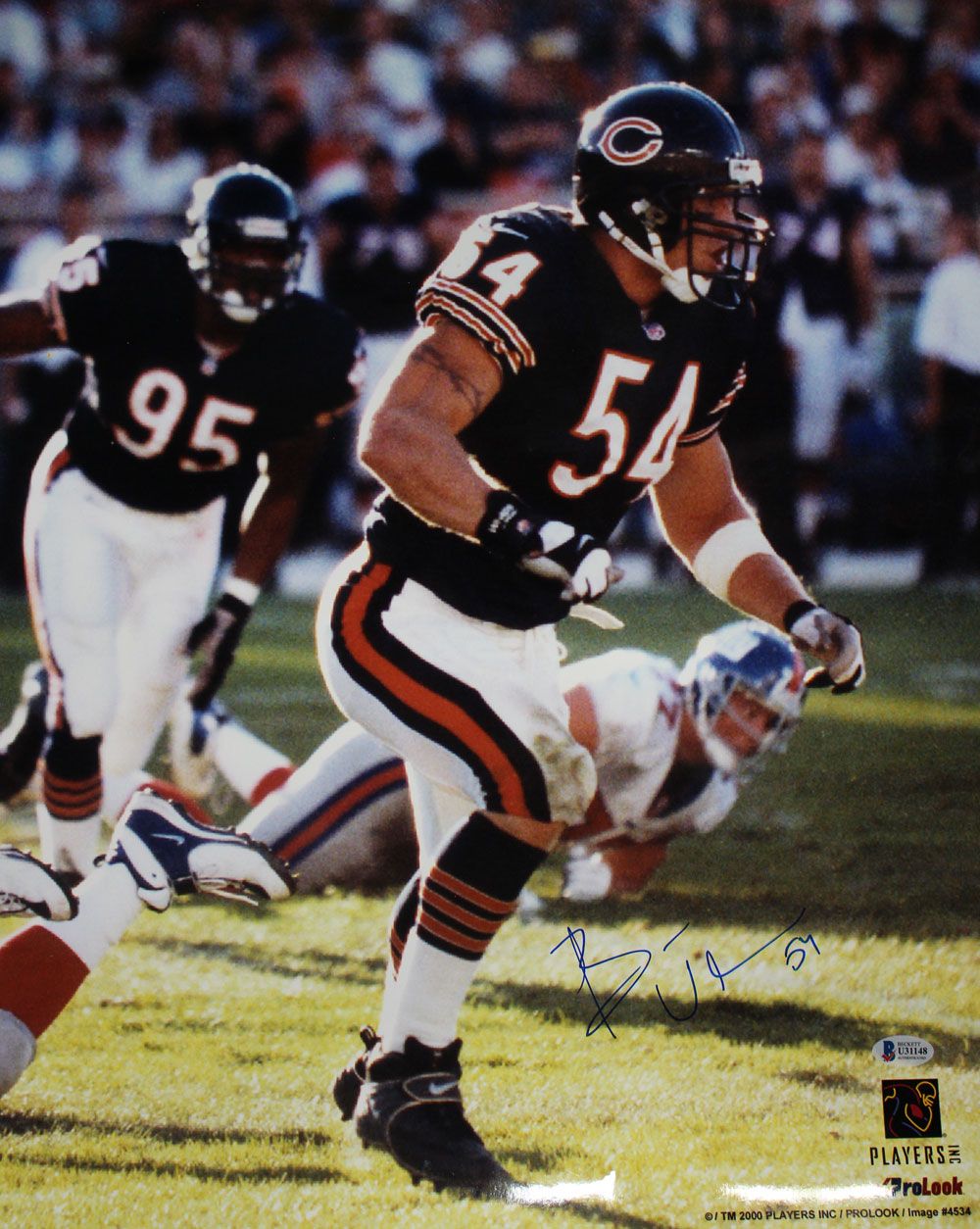 Brian Urlacher Autographed/Signed Chicago Bears 16x20 Photo BAS