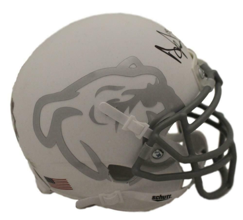 Dak Prescott Autographed Mississippi State Bulldogs White Mini Helmet BAS
