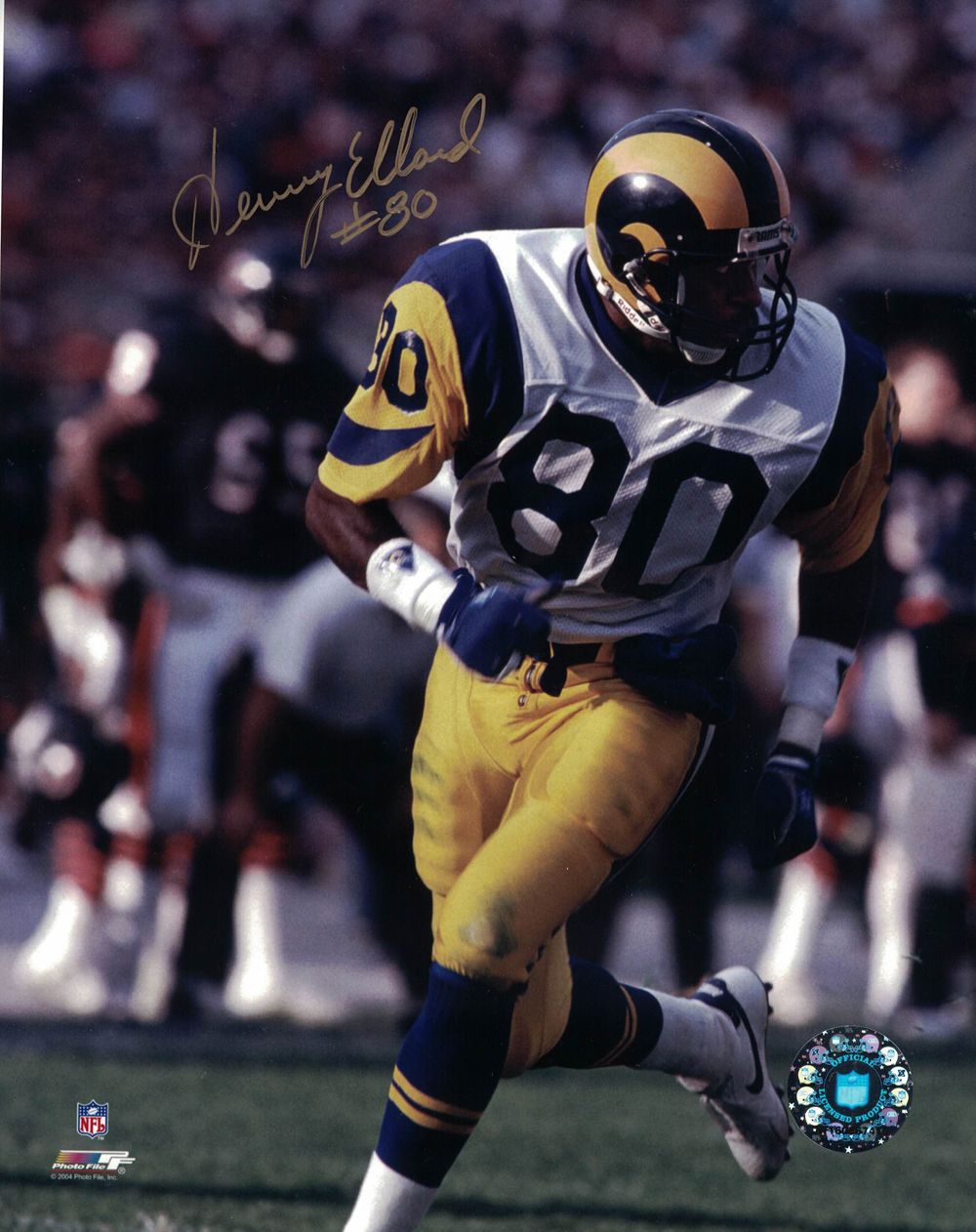 Henry Ellard Autographed/Signed Los Angeles Rams 8x10 Photo