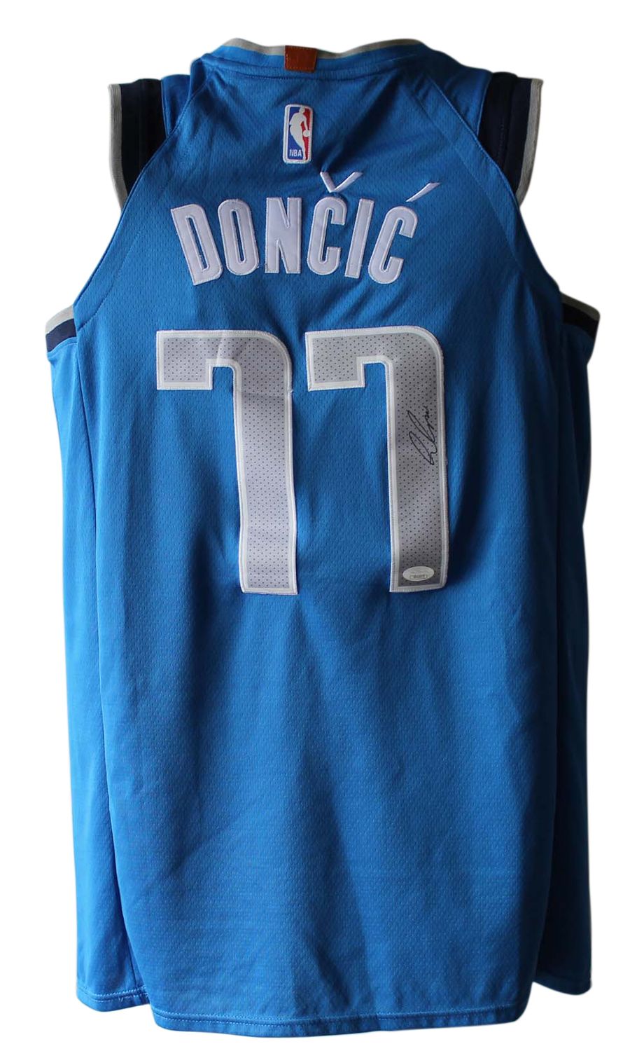 Luka Donic Autographed/Signed Dallas Mavericks Blue Nike 50 Jersey JSA