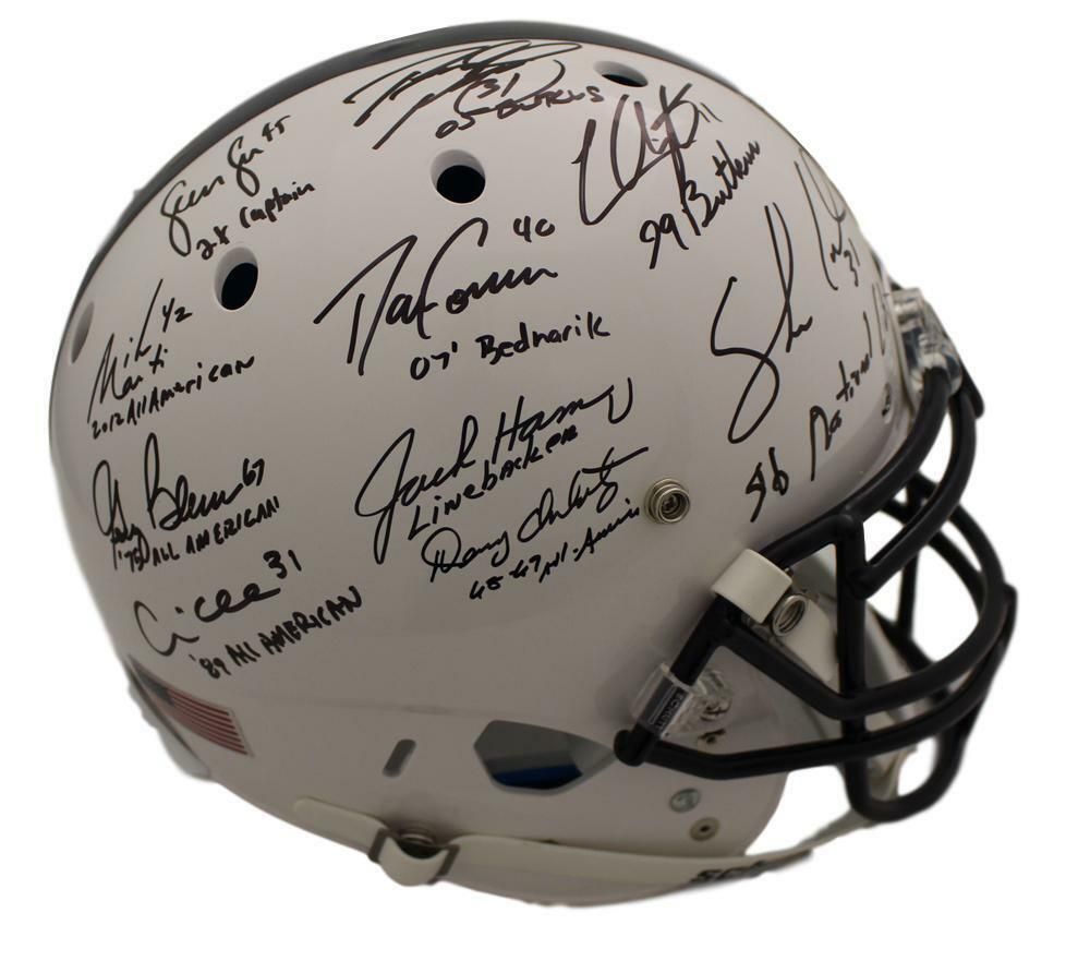 Penn State Nittany Lions Linebacker U Autographed Proline Helmet 10 Sigs JSA