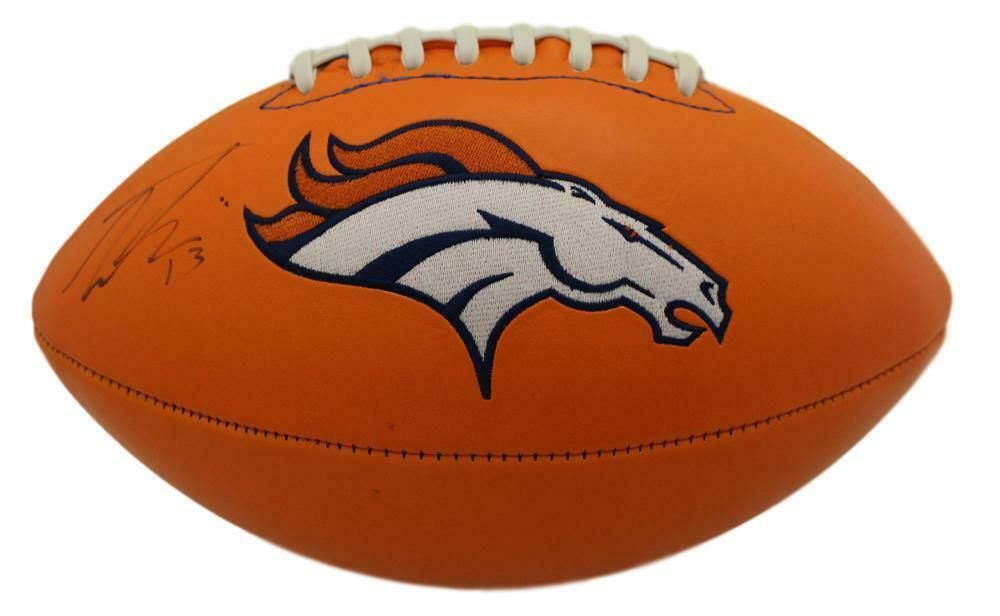 Trevor Siemian Autographed Denver Broncos Orange Logo Football