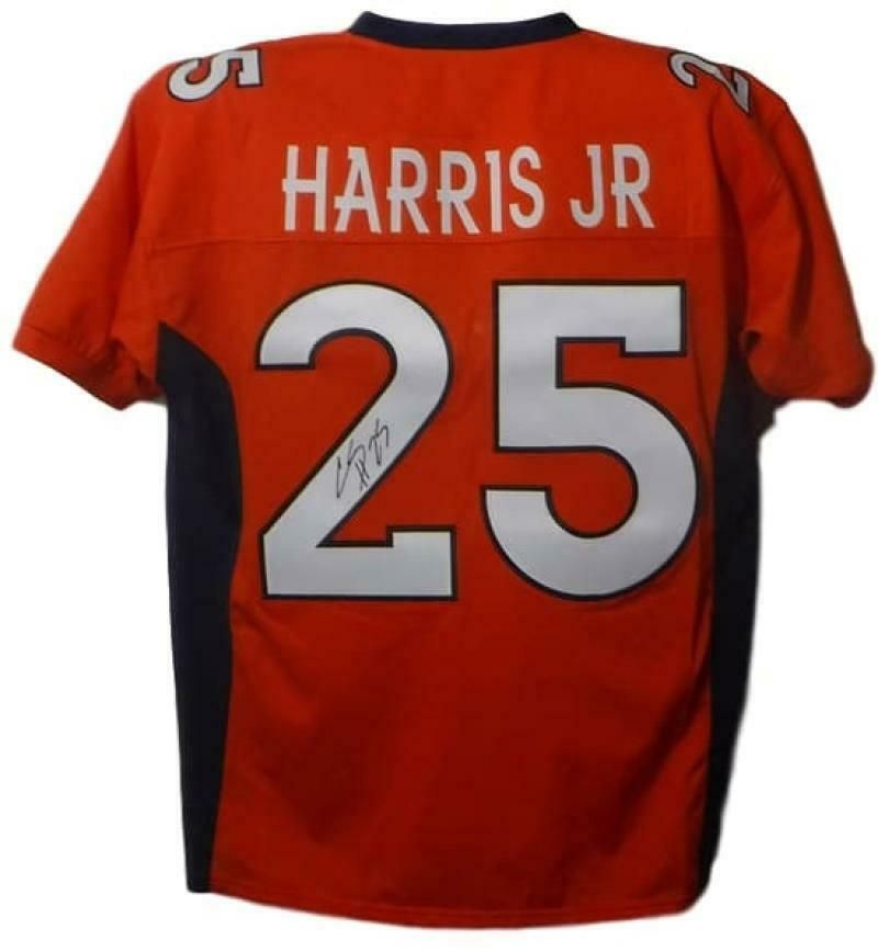 Chris Harris Autographed Denver Broncos Size XL Orange Jersey