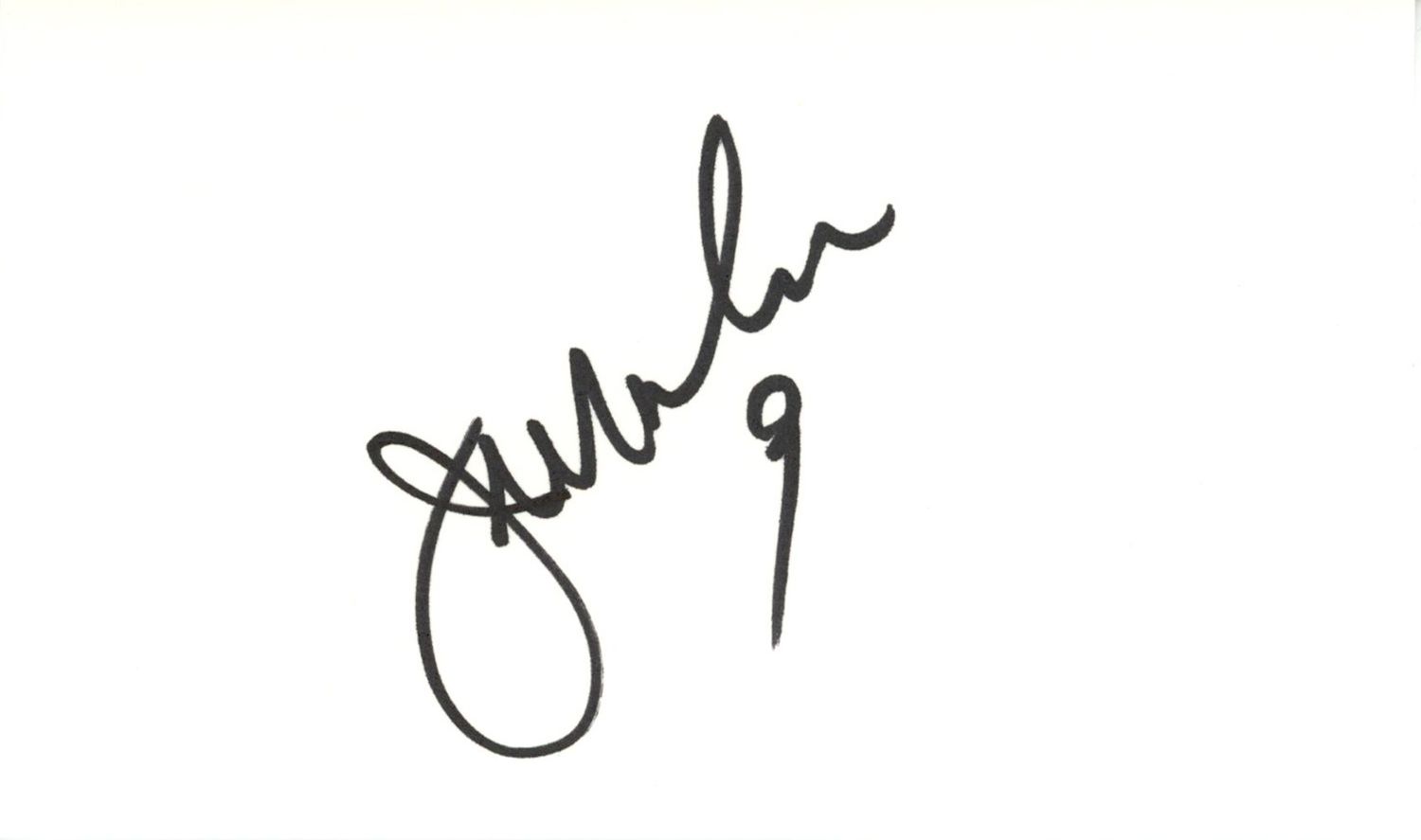 Jim McMahon Autographed Chicago Bears Index Card Beckett 45287