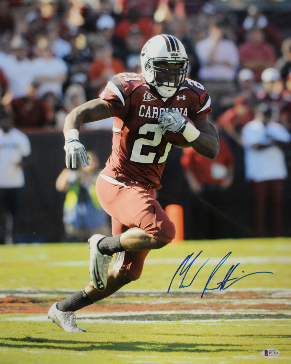 Marcus Lattimore Autographed South Carolina Gamecocks 16x20 Photo BAS