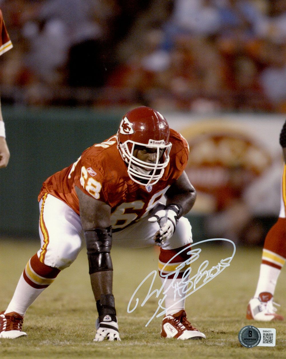 Will Shields Autographed Kansas City Chiefs 8x10 Photo HOF Beckett 45681