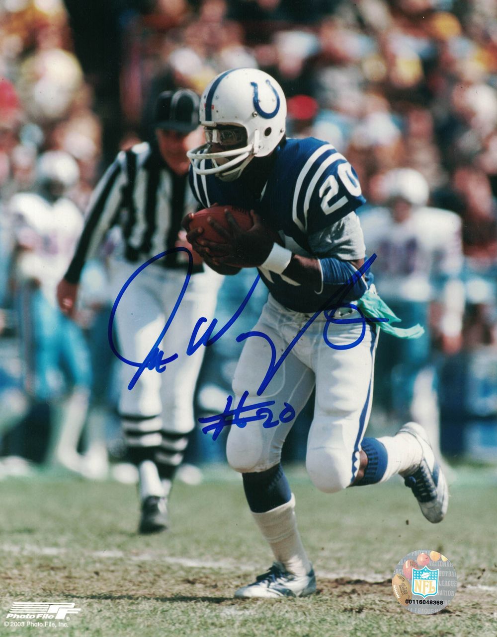 Joe Washington Autographed/Signed Baltimore Colts 8x10 Photo