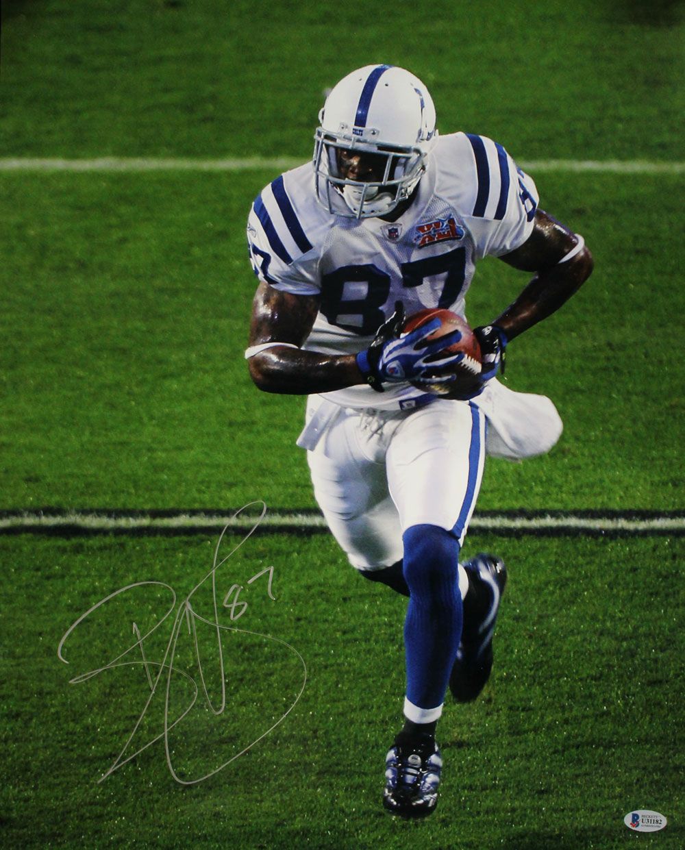 Reggie Wayne Autographed/Signed Indianapolis Colts 16x20 Photo BAS