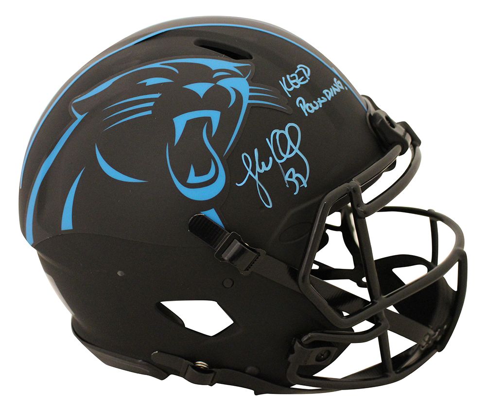 Luke Kuechly Autographed Carolina Panthers Authentic Eclipse Helmet BAS
