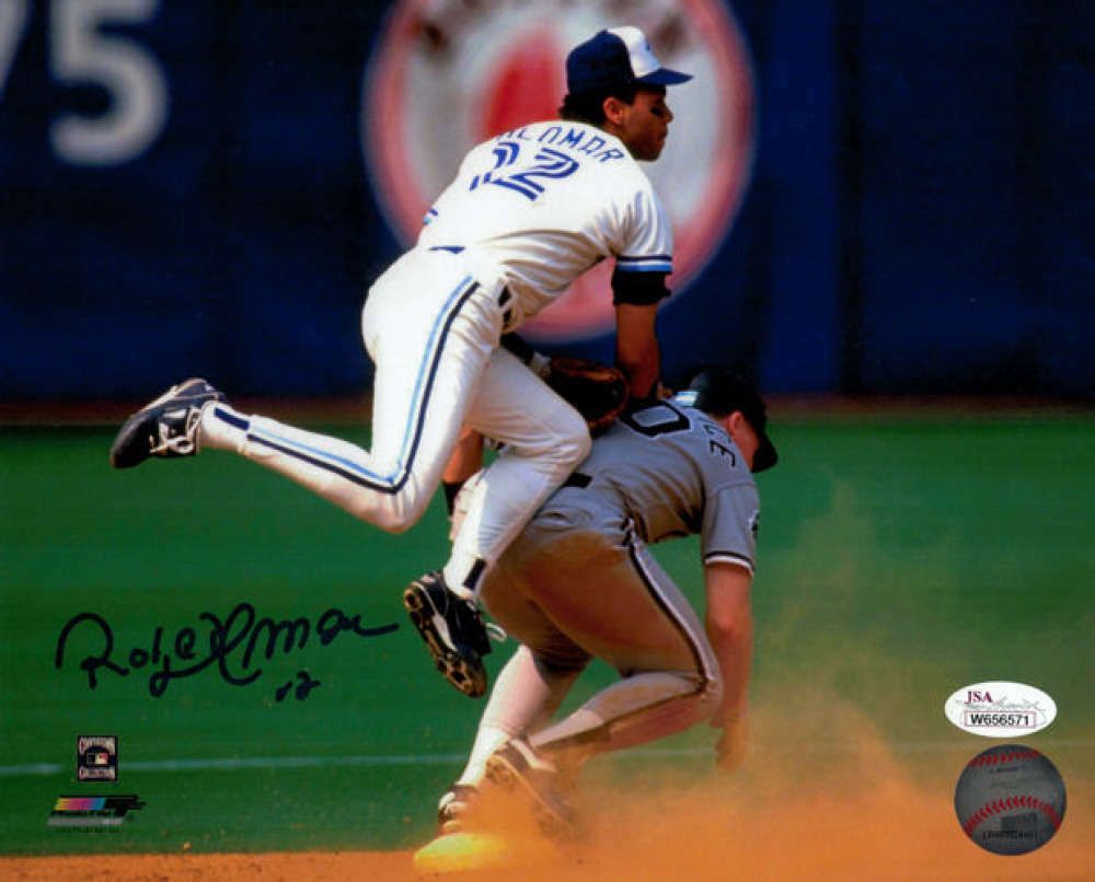 Roberto Alomar Autographed Toronto Blue Jays 8x10 Photo JSA