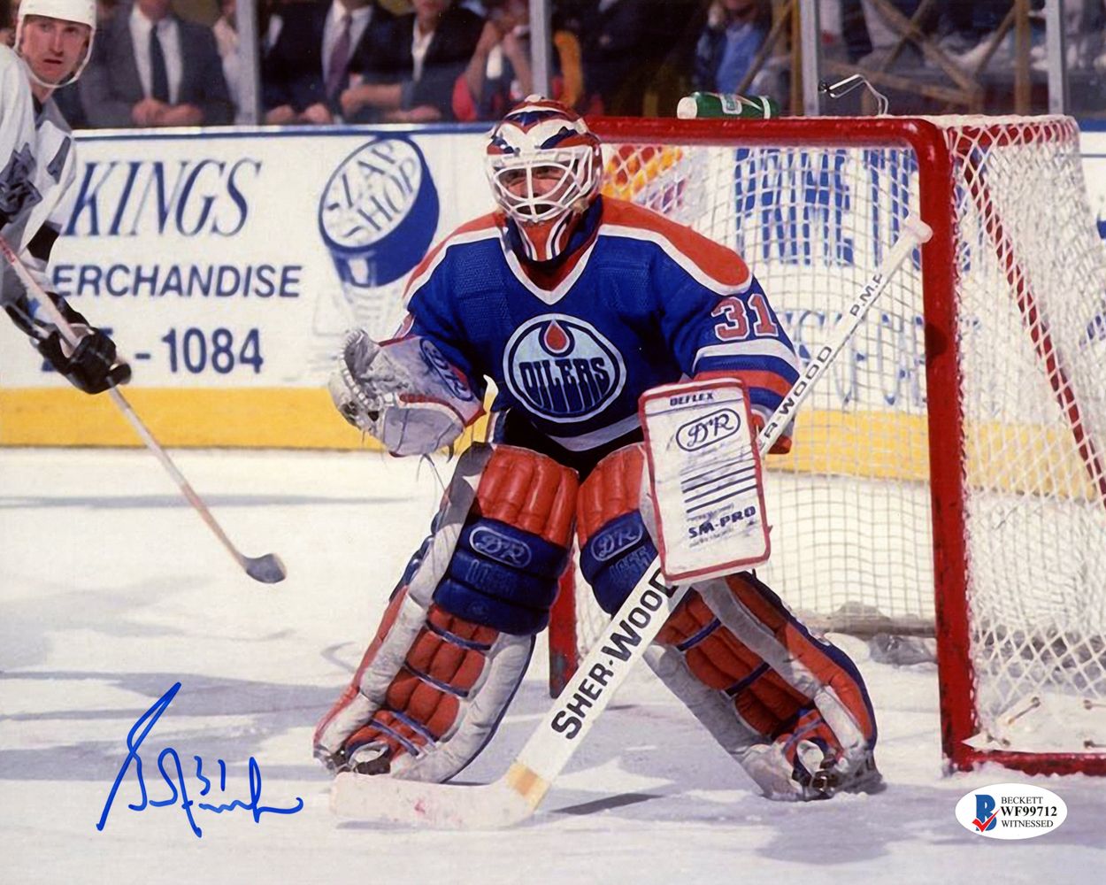 Grant Fuhr Autographed/Signed Edmonton Oilers 8x10 Photo Beckett