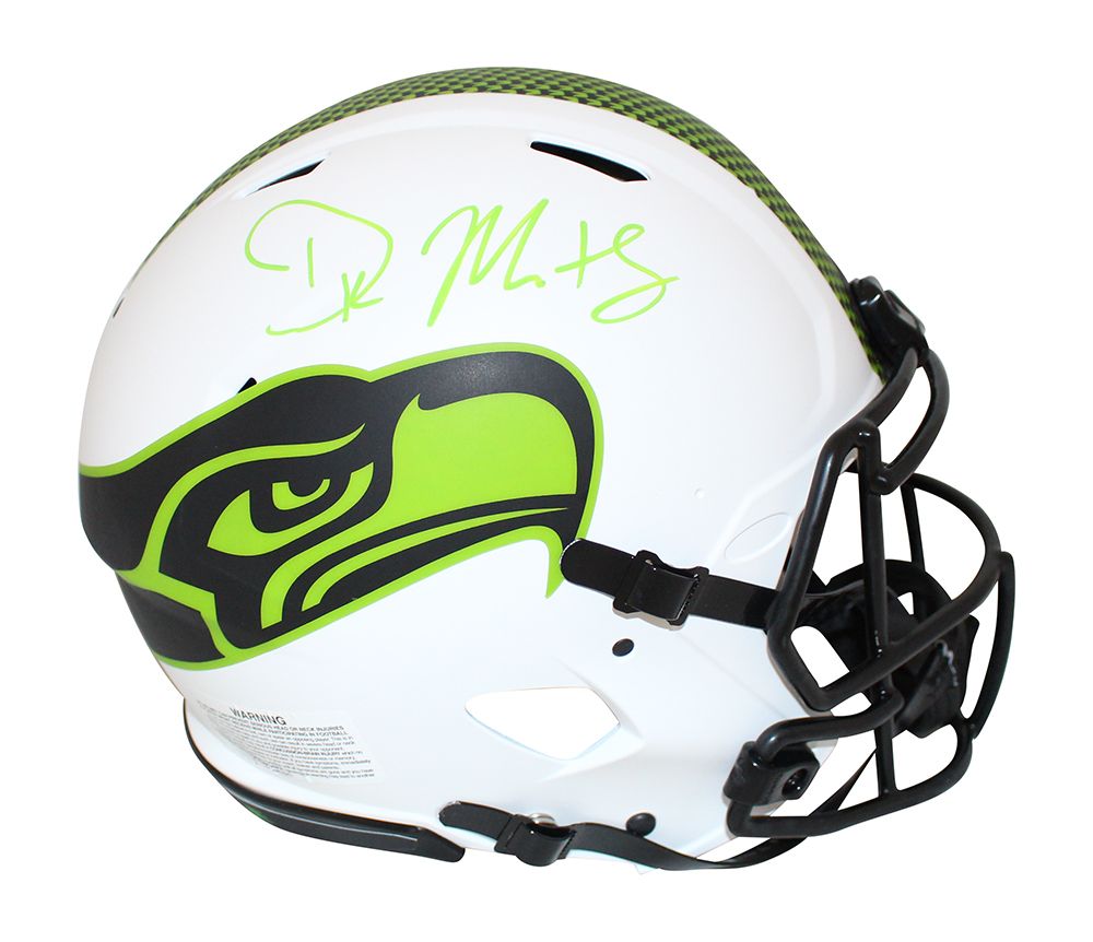 DK Metcalf Autographed Seattle Seahawks Authentic Lunar Helmet BAS