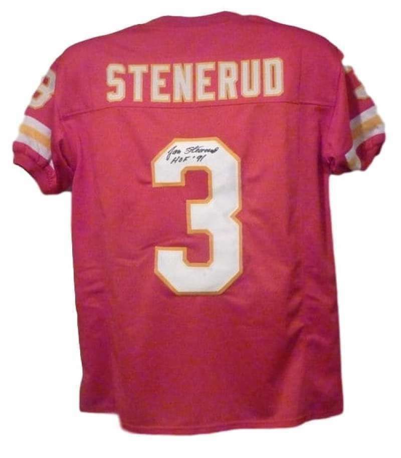 Jan Stenerud Autographed Kansas City Chiefs Red size XL jersey