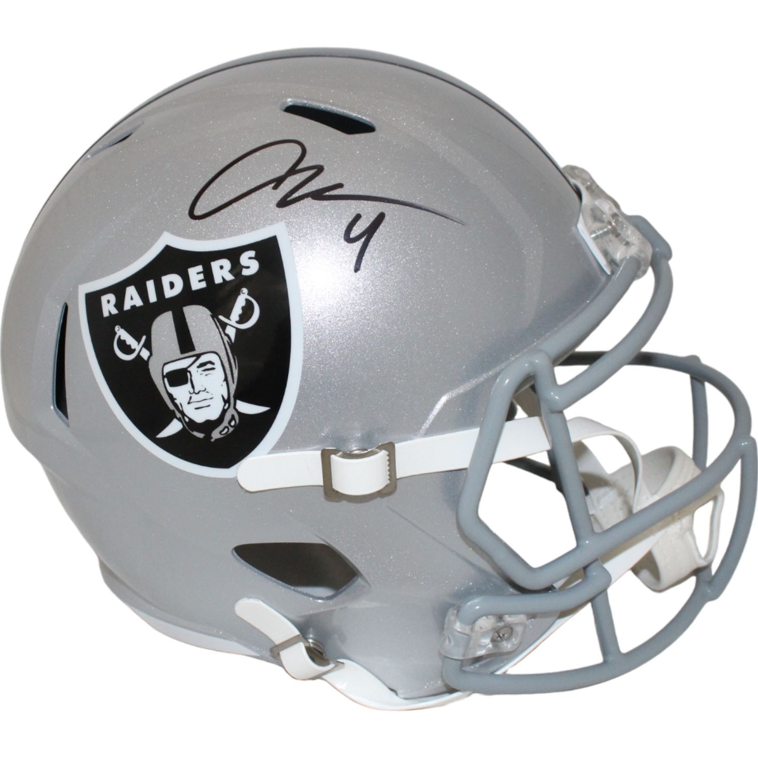 Aidan O&#39;Connell Autographed Las Vegas Raiders F/S Helmet  Beckett