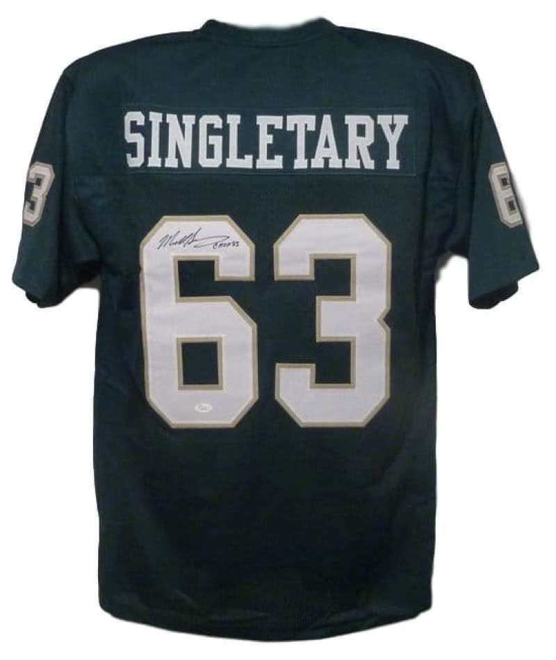 Mike Singletary Autographed Baylor Bears green size XL jersey w/CHOF 95 &amp; JSA