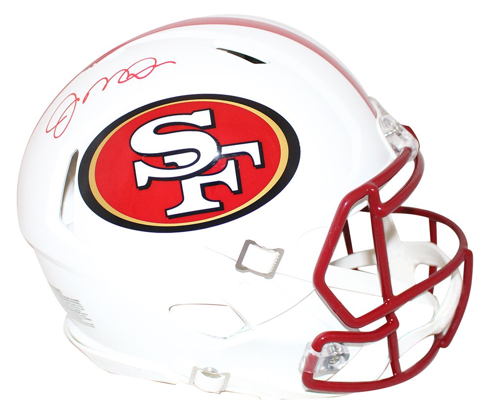 Joe Montana Signed San Francisco 49ers Authentic Flat White Helmet JSA