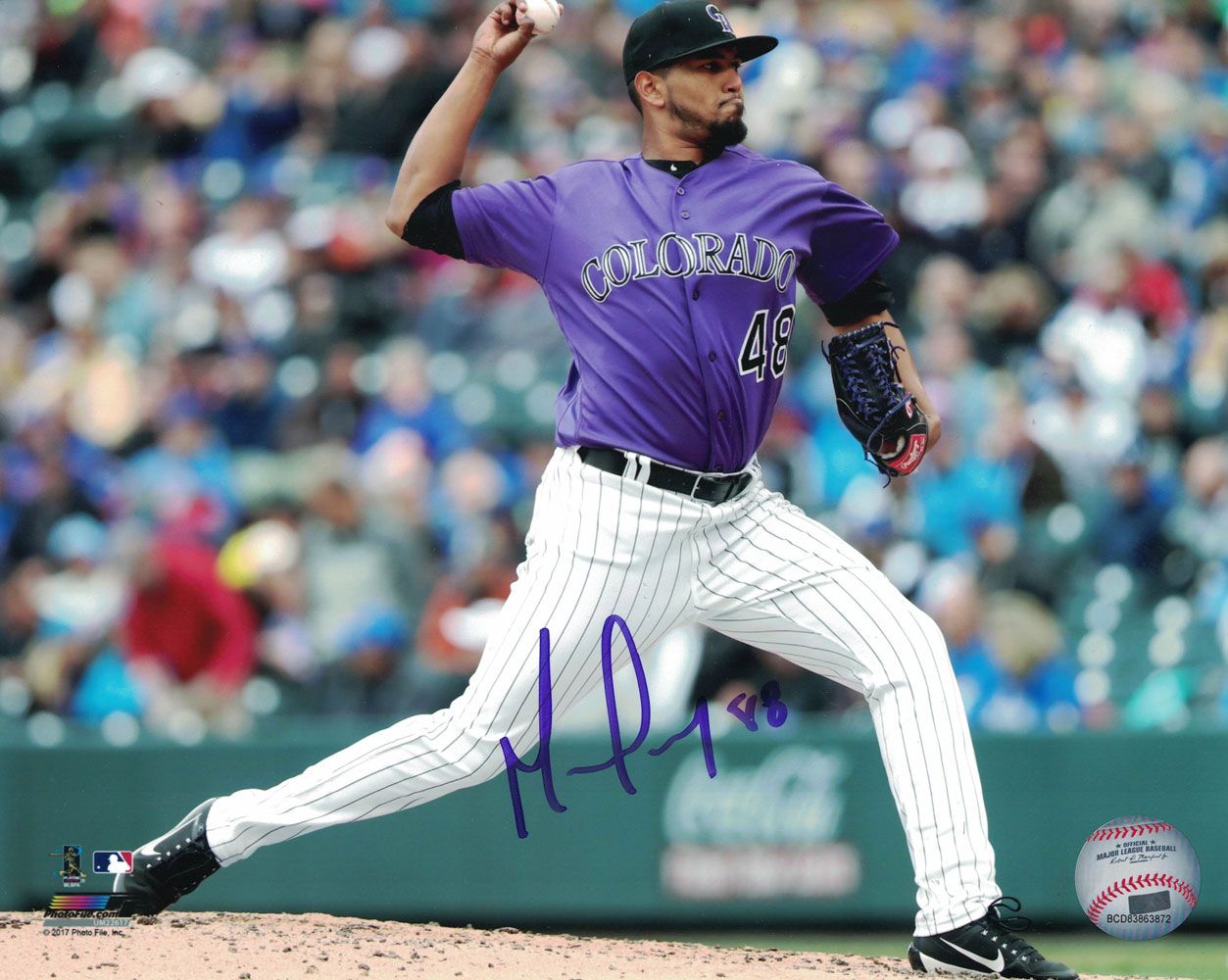 German Marquez Autographed/Signed Colorado Rockies 8x10 Photo PF