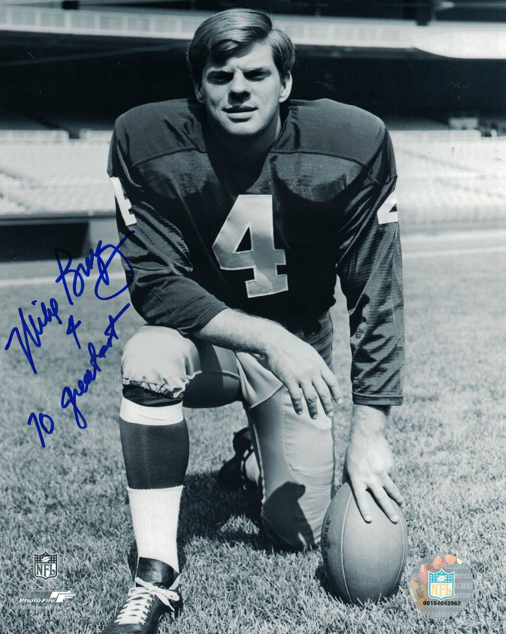 Mike Bragg Autographed Washington Redskins 8x10 Photo 70 Greatest