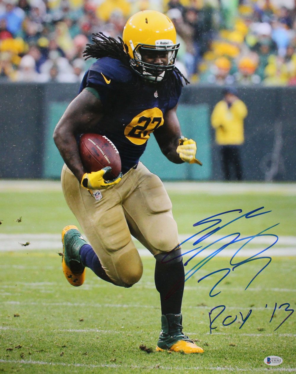 Eddie Lacy Autographed/Signed Green Bay Packers 16x20 Photo BAS