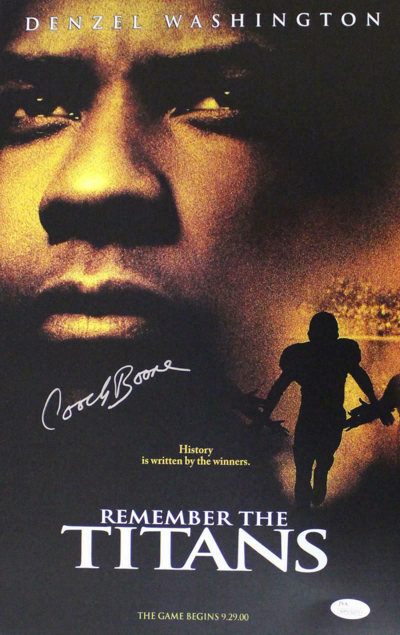 Herman Boone Autographed Remember the Titans T.C. Williams 11x17 Photo JSA