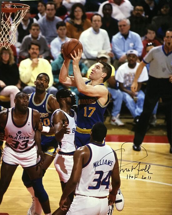 Chris Mullin Autographed Golden State Warriors 16x20 Photo HOF