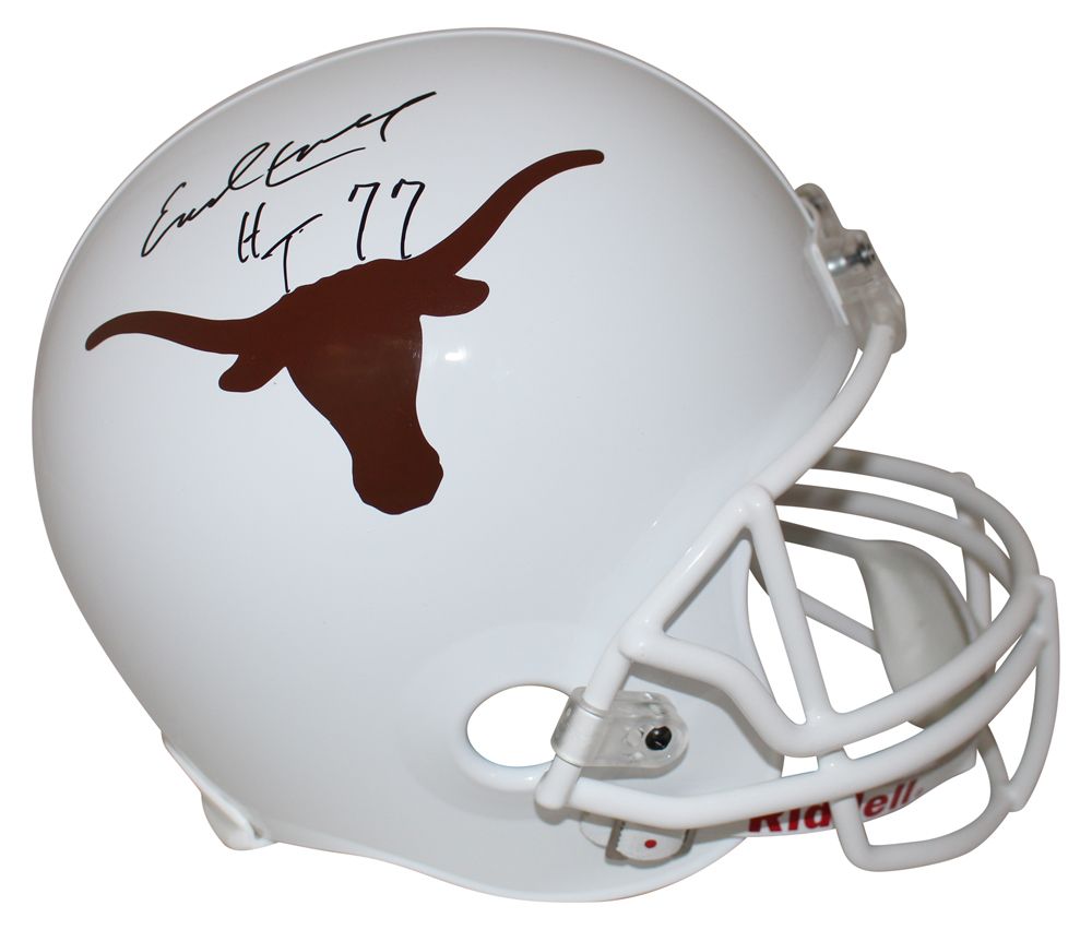 Earl Campbell Autographed Texas Longhorns Replica Helmet HT 77 BAS