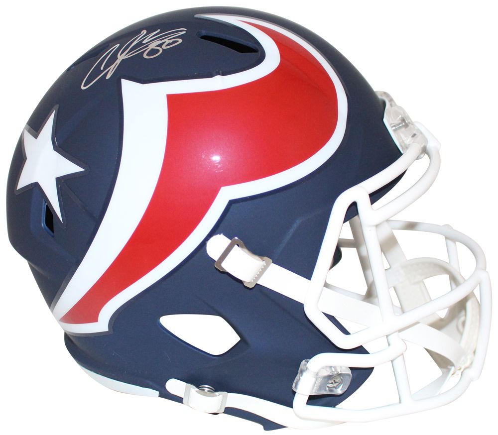 Andre Johnson Autographed/Signed Houston Texans F/S AMP Helmet JSA
