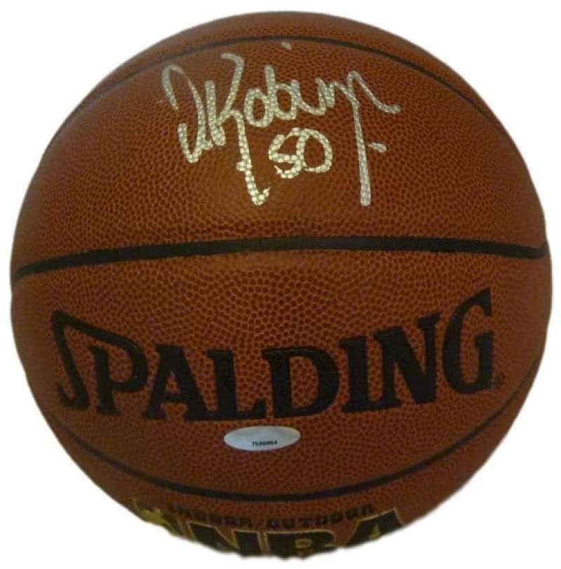 David Robinson Autographed San Antonio Spurs I/O Official Basketball TRI