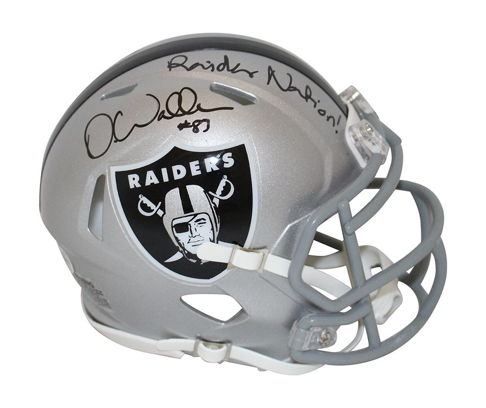 Darren Waller Autographed/Signed Las Vegas Raiders Speed Mini Helmet BAS
