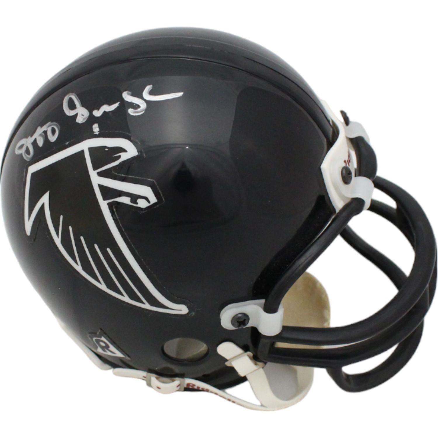 Jeff George Signed Atlanta Falcons TB VSR4 Replica Mini Helmet BAS 44728