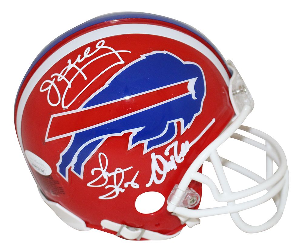 Jim Kelly Thomas &amp; Reed Autographed/Signed Buffalo Bills Mini Helmet JSA