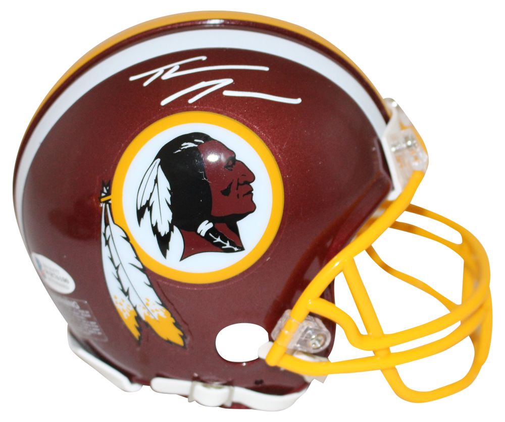Thaddeus Moss Autographed/Signed Washington Redskins Mini Helmet BAS