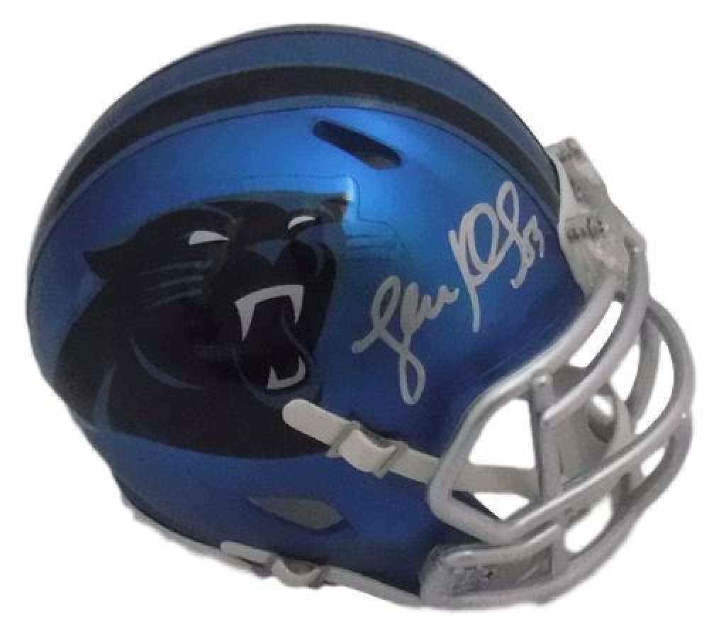 Luke Kuechly Autographed Carolina Panthers Blaze Mini Helmet BEC
