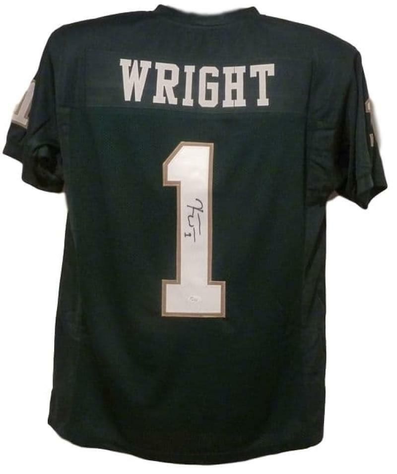Kendall Wright Autographed Baylor Bears green jersey size XL JSA