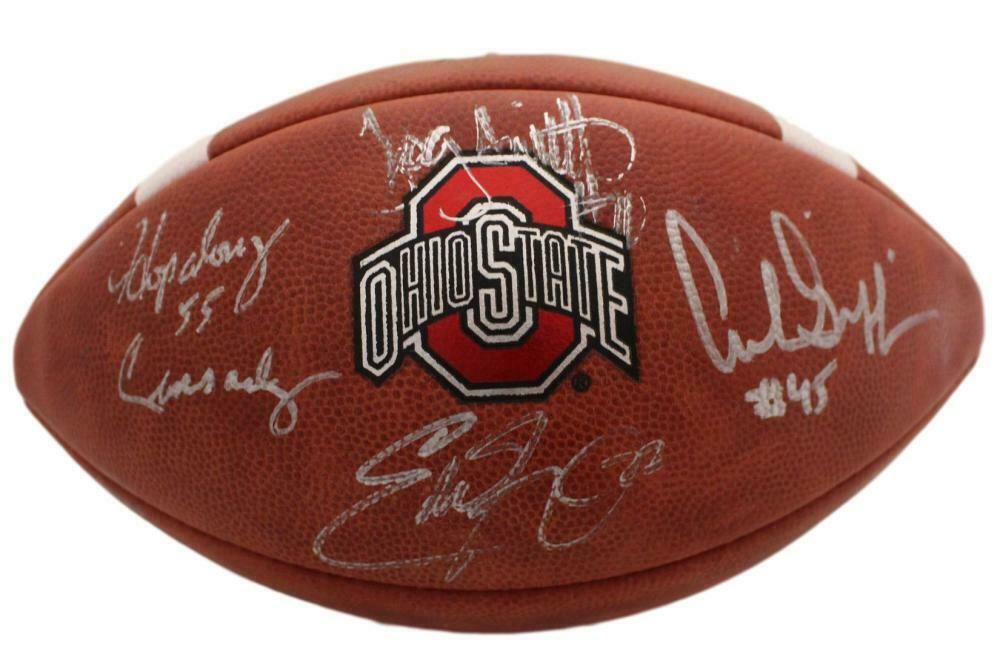 Ohio State Buckeyes Autographed Heisman Football Griffin Cassady George Smith
