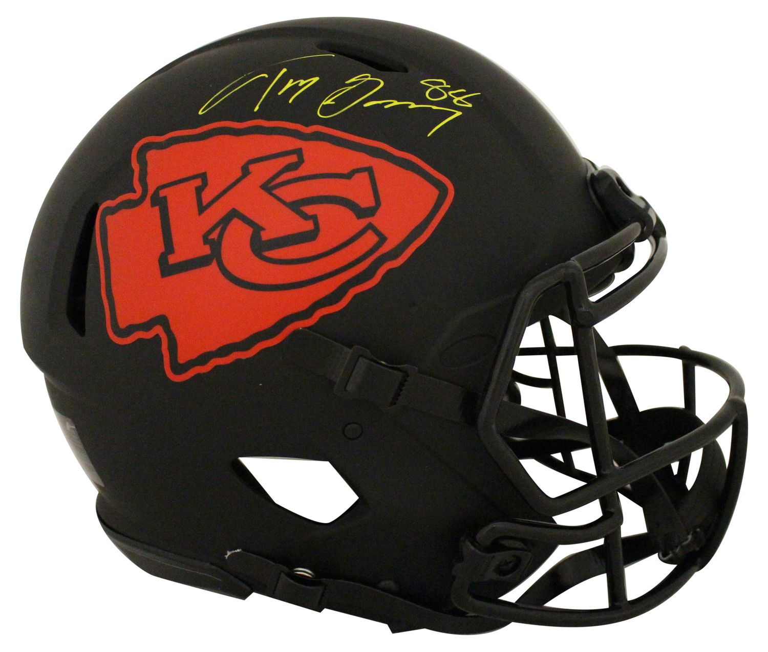 Tony Gonzalez Autographed Kansas City Chiefs Authentic Eclipse Helmet BAS