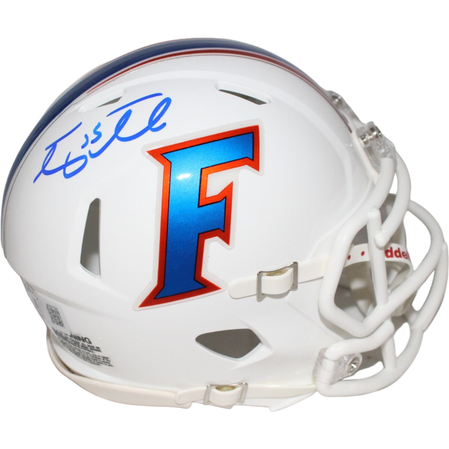 Tim Tebow Signed Florida Gators 15 White Mini Helmet Beckett