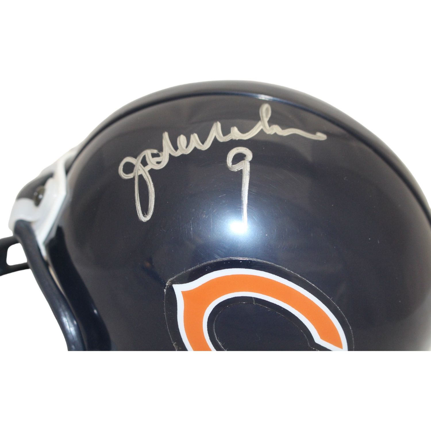 Jim McMahon Autographed Chicago Bears VSR4 Replica Mini Helmet BAS 44162