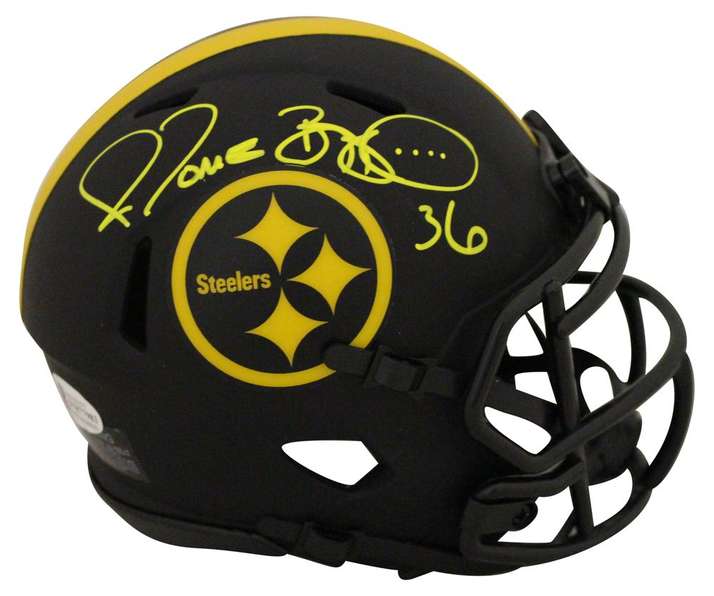 Jerome Bettis Autographed Pittsburgh Steelers Eclipse Mini Helmet BAS