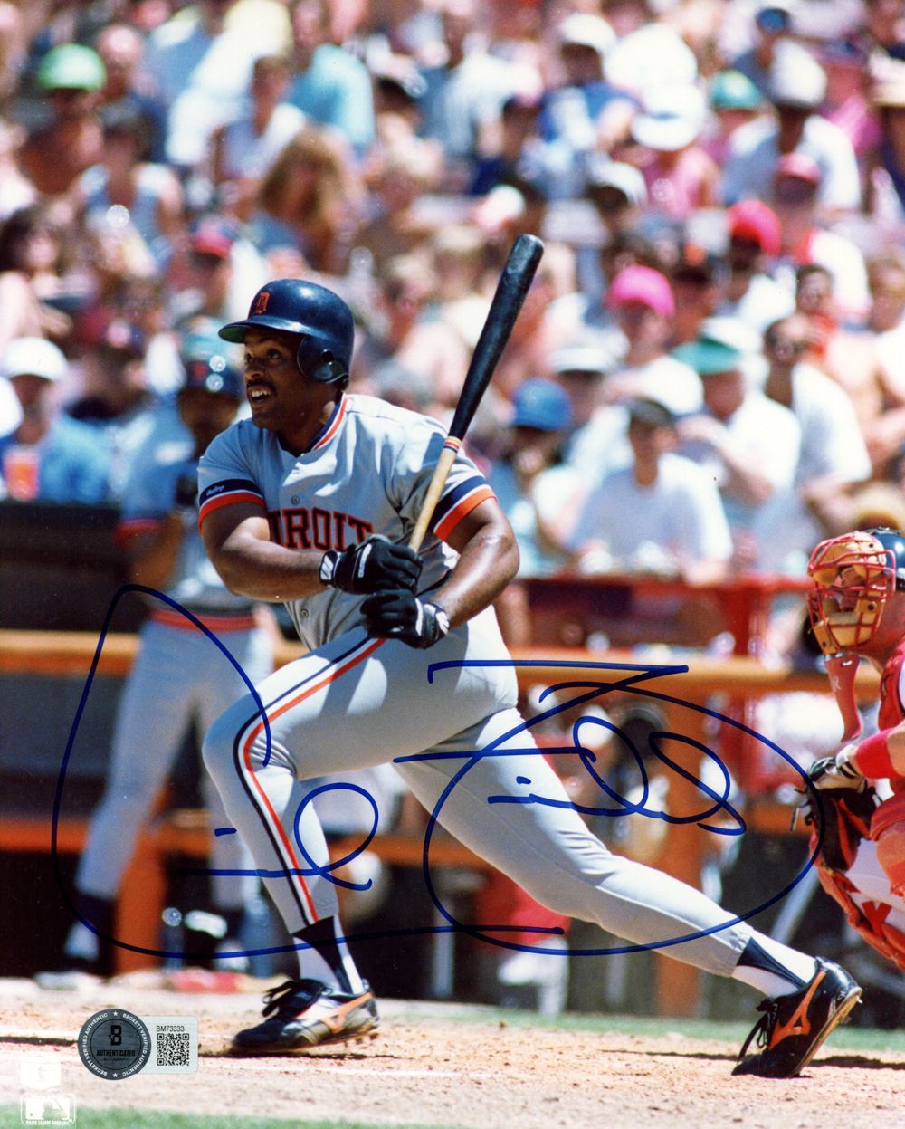 Cecil Fielder Autographed Detroit Tigers 8x10 Photo Beckett 45111