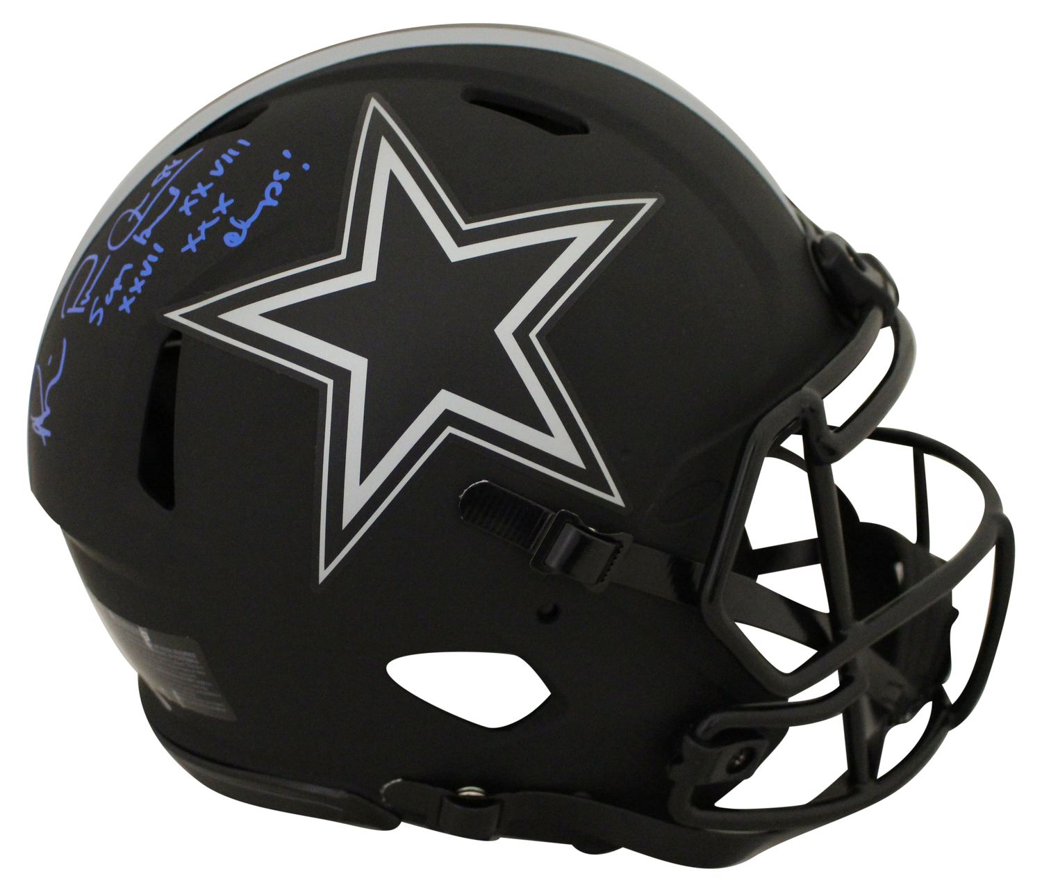 Michael Irvin Signed Dallas Cowboys Authentic Eclipse Helmet 3x SB BAS