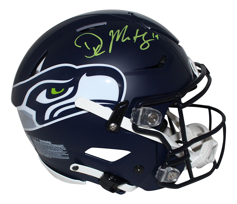 DK Metcalf Autographed Seattle Seahawks Authentic Speed Flex Helmet BAS
