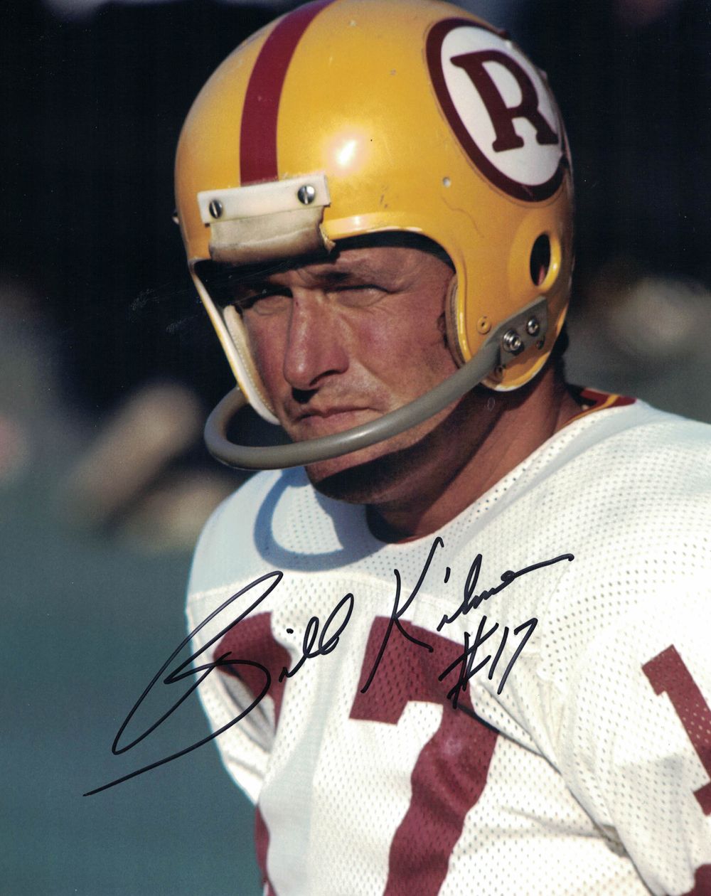 Billy Kilmer Autographed/Signed Washington Redskins 8x10 Photo