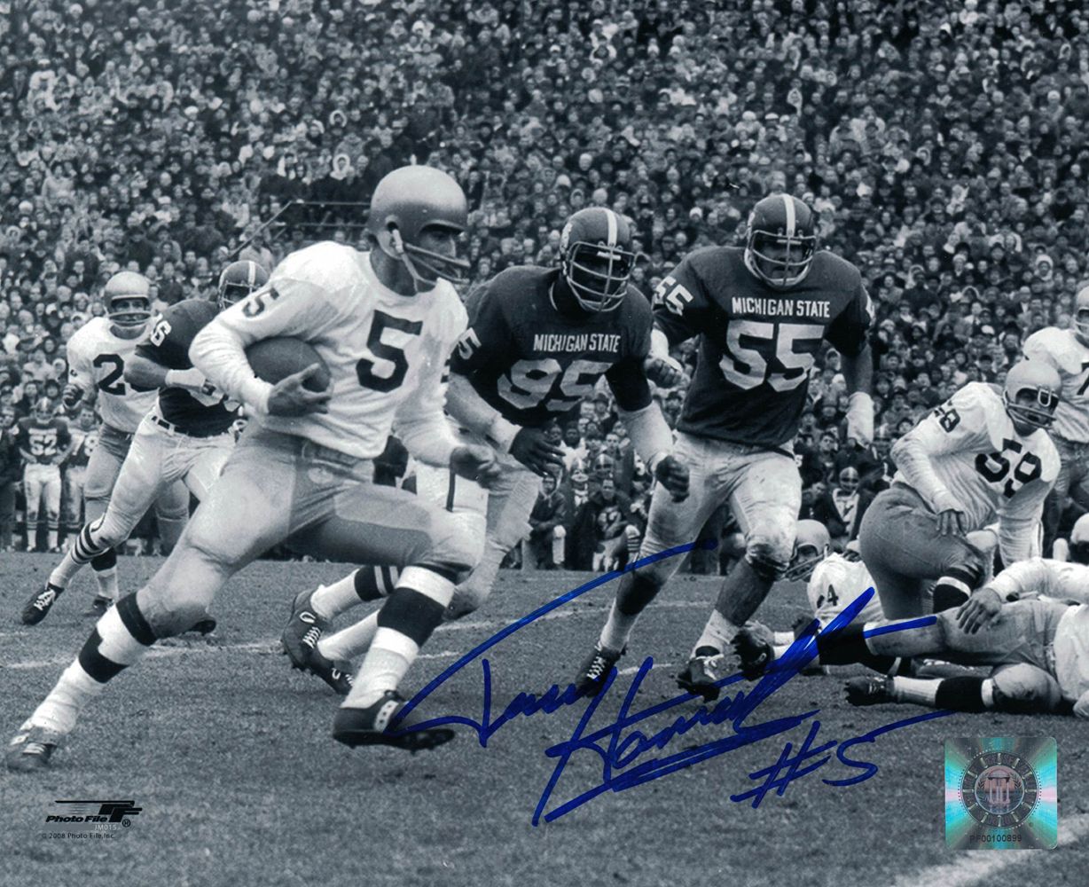 Terry Hanratty Autographed Notre Dame Fighting Irish 8x10 Photo